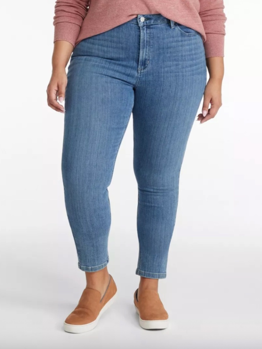 J. Crew 9" Mid Rise Skinny Medium Blue Jeans